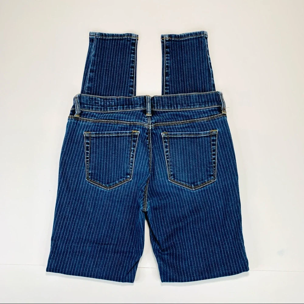 Pacsun jeans jeggings high rise striped dark wash stretchy women size 25 - Picture 6 of 10